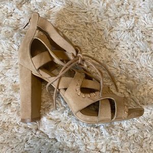 Strappy Nude Heel